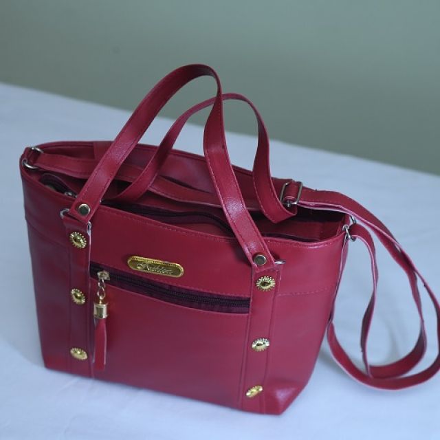 Women Maroon Hand-held Bag